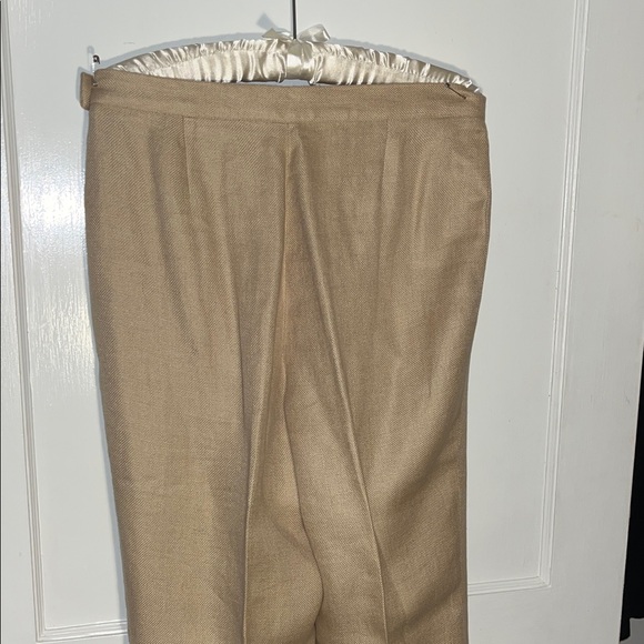 Vintage Beige Linen Trousers - Picture 4 of 8